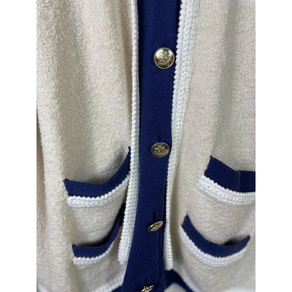 J Crew Textured Bouclé Lady Jacket Cardigan Size 2X - Picture 4 of 7